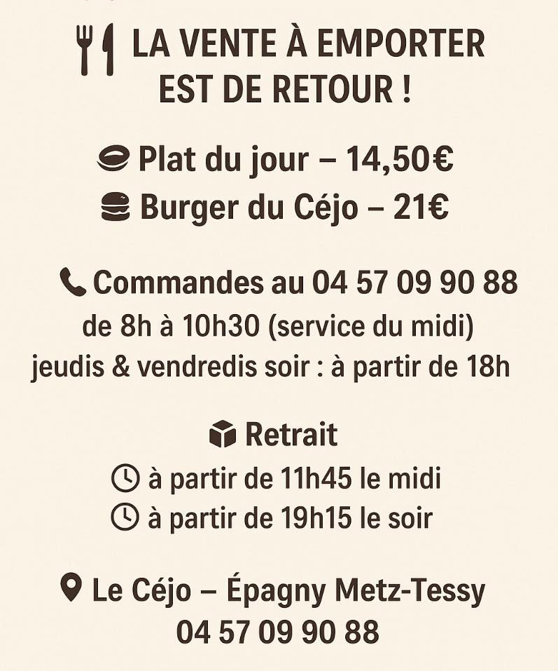 Vente à emporter