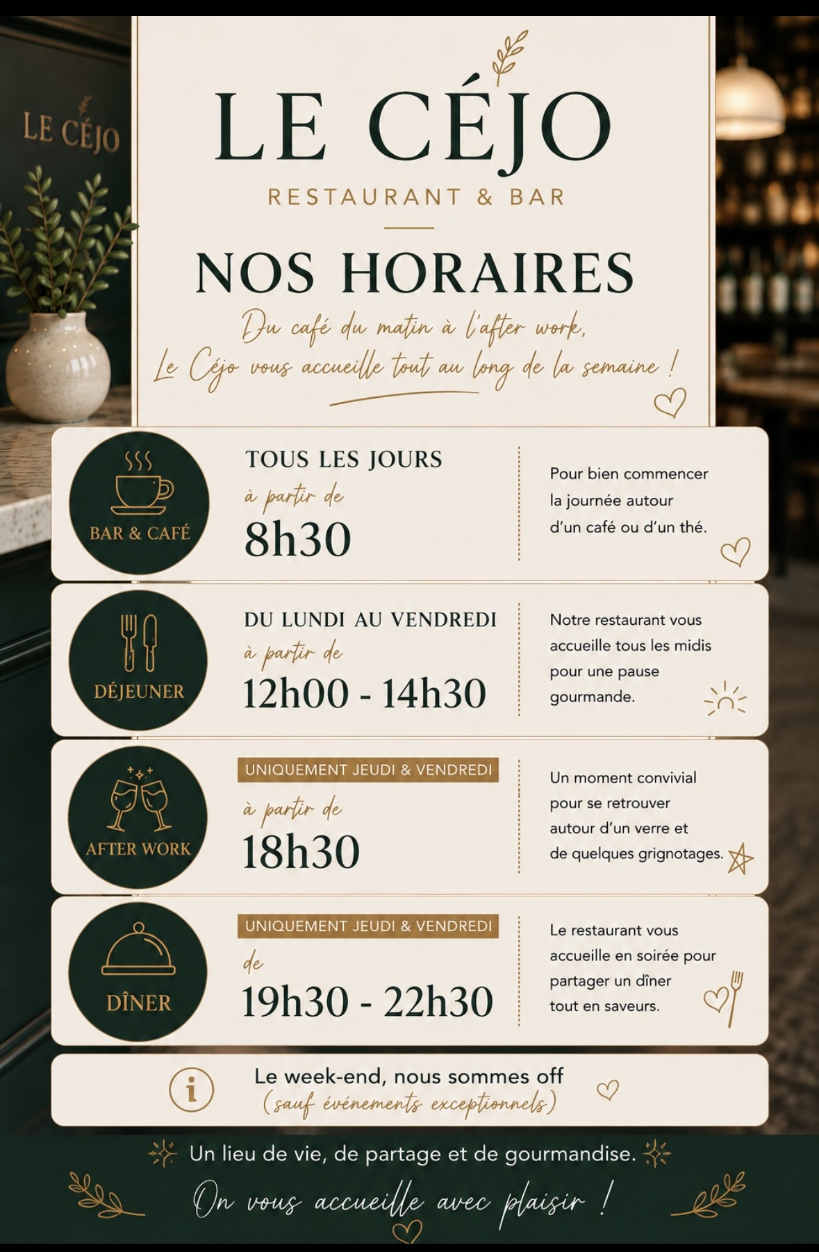 Horaires